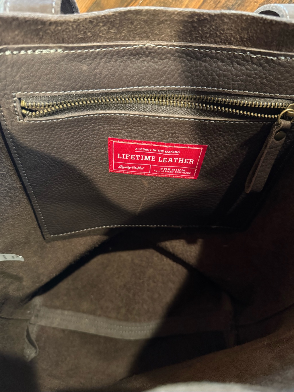 Duluth Trading Lifetime Leather Tote — image 3 of 3